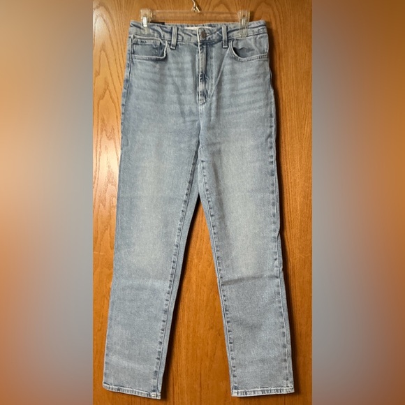 Joe's Jeans High Rise Faded Wash Straight Leg Sandblasted Contrasted Sz 29 New - Picture 7 of 16